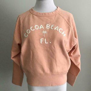 $69.50 J.Crew Garment-Dyed Sweatshirt Top AJ781